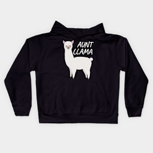 Matching Family Llama Gift Aunt Llama for Auntie Gift Kids Hoodie